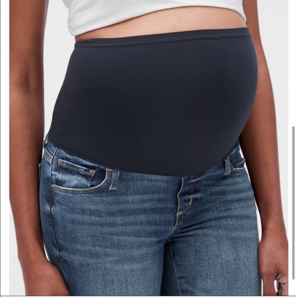 Gap Maternity Distressed Full Panel Favorite Jeggings - Picture 4 of 5